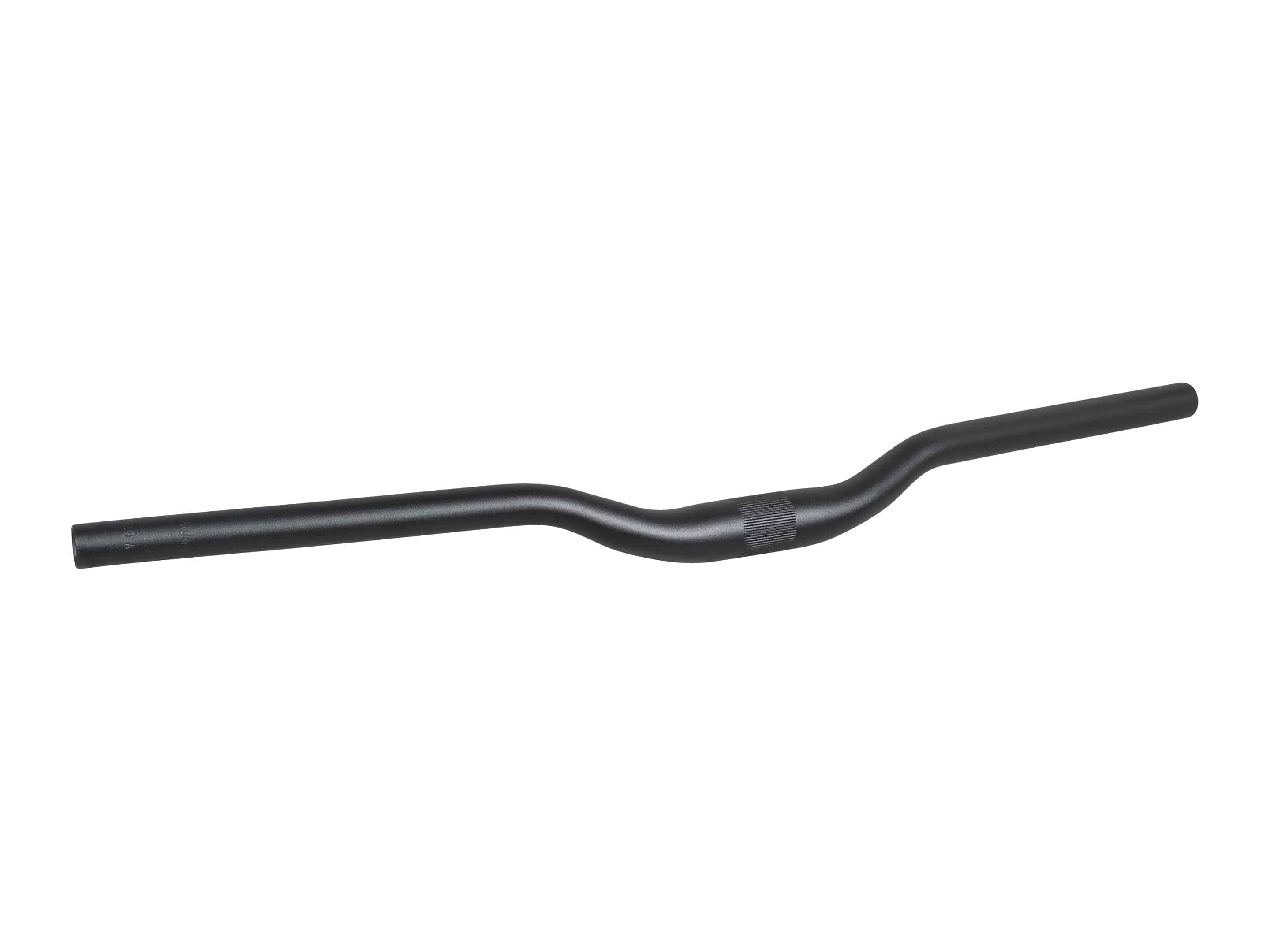 Bontrager Approved 31.8 MTB handlebar in matte black alloy, 690mm length with 25mm rise for mountain biking components.