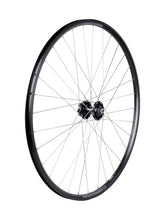 Bontrager TLR Quick Release 700C MTB disc wheel for mountain bikes, showing the bike wheel with disc brake rotor and quick release lever.