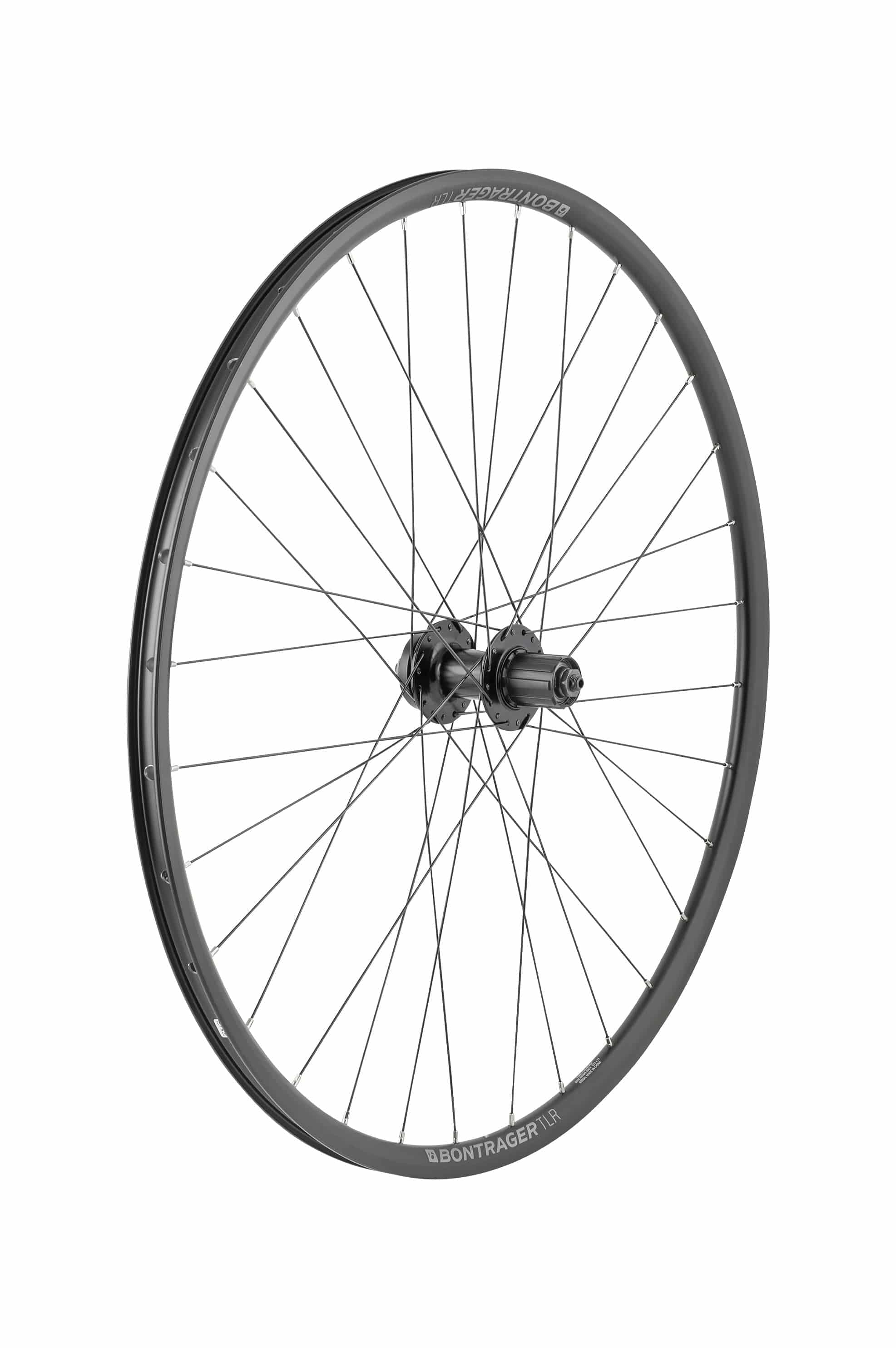 Bontrager Approved TLR Quick Release 700C MTB disc wheel for mountain bikes, featuring durable components and sleek design.