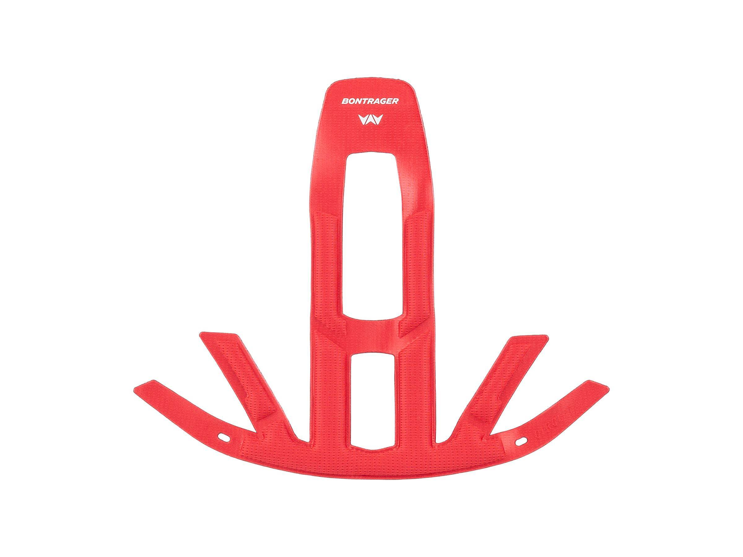 Bontrager Circuit WaveCel helmet fit pad replacement spares showing interior padding and adjustable straps for helmet comfort.
