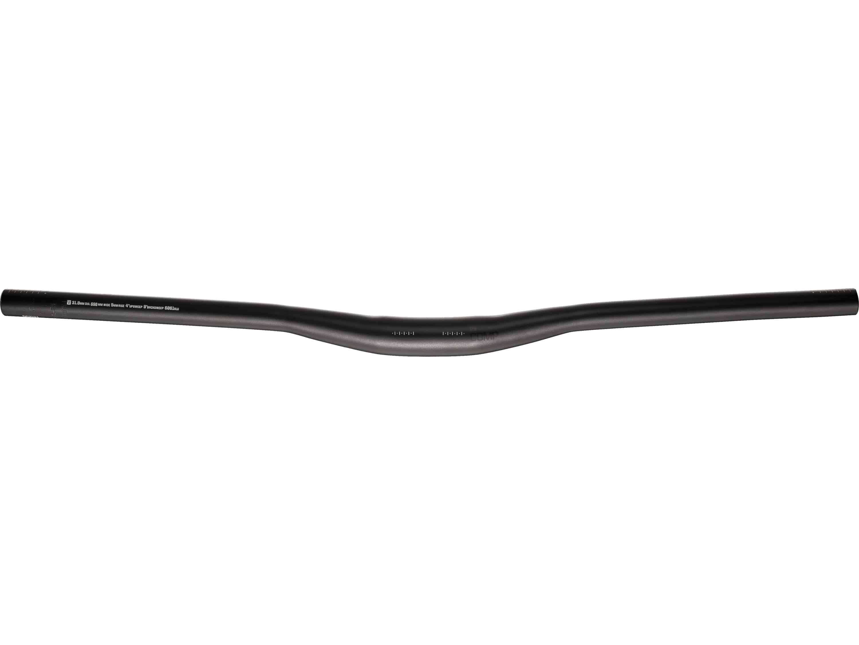 Bontrager Comp 31.8 MTB handlebar with adjustable width and brake lever positioning, designed for mountain biking components.