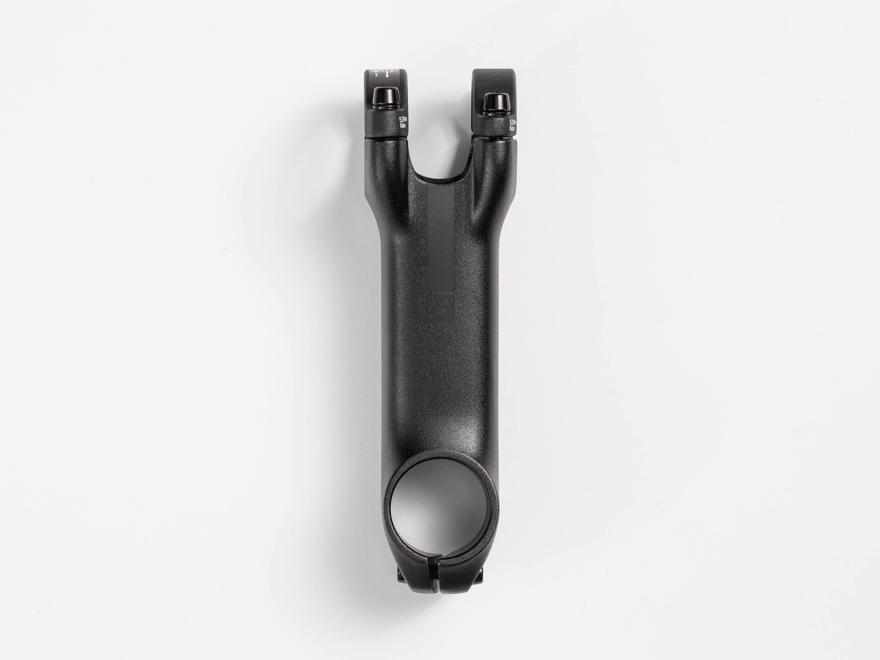 Bontrager Elite Stem with Blendr Mount for MTB and road bikes, showing the durable, lightweight bike stem with integrated handlebar mount.