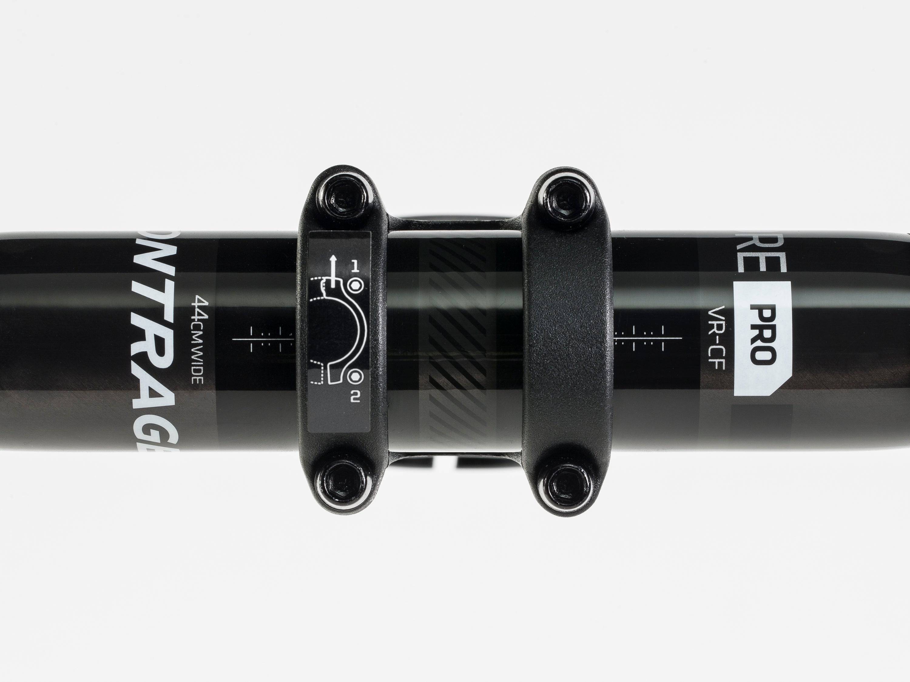 Bontrager Elite Stem with Blendr Mount for MTB and road bikes, showing durable alloy construction and integrated handlebar attachment