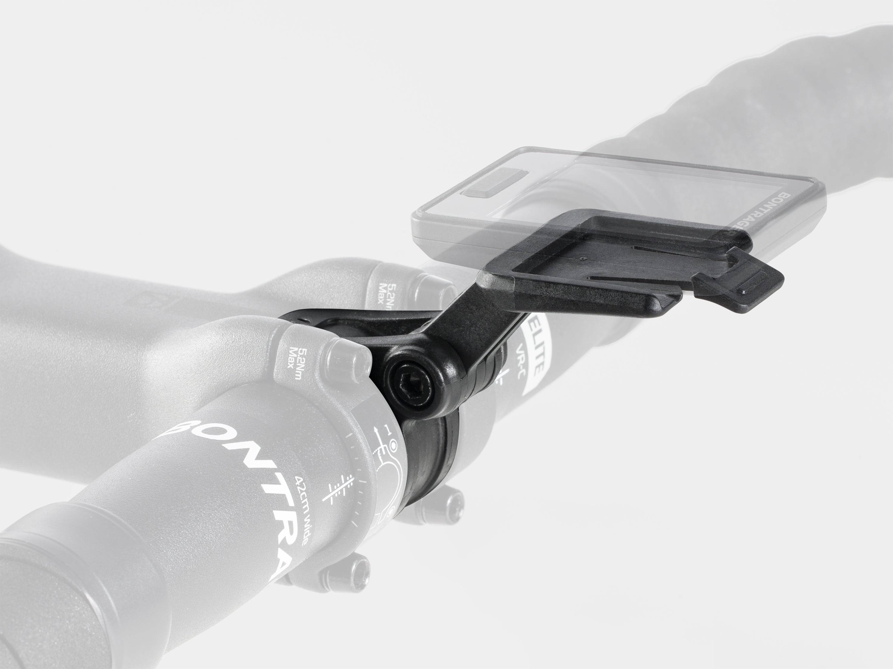 Bontrager Elite Stem with Blendr Mount for MTB and road bikes, showcasing its durable alloy construction and sleek design.