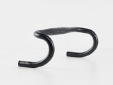 Bontrager Elite VR-C road handlebar with compact design and aero bar compatibility, featuring variable-radius curves for cycling performance.