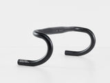 Bontrager Elite VR-C road handlebar with compact design and aero bar compatibility, featuring variable-radius curves for cycling performance.