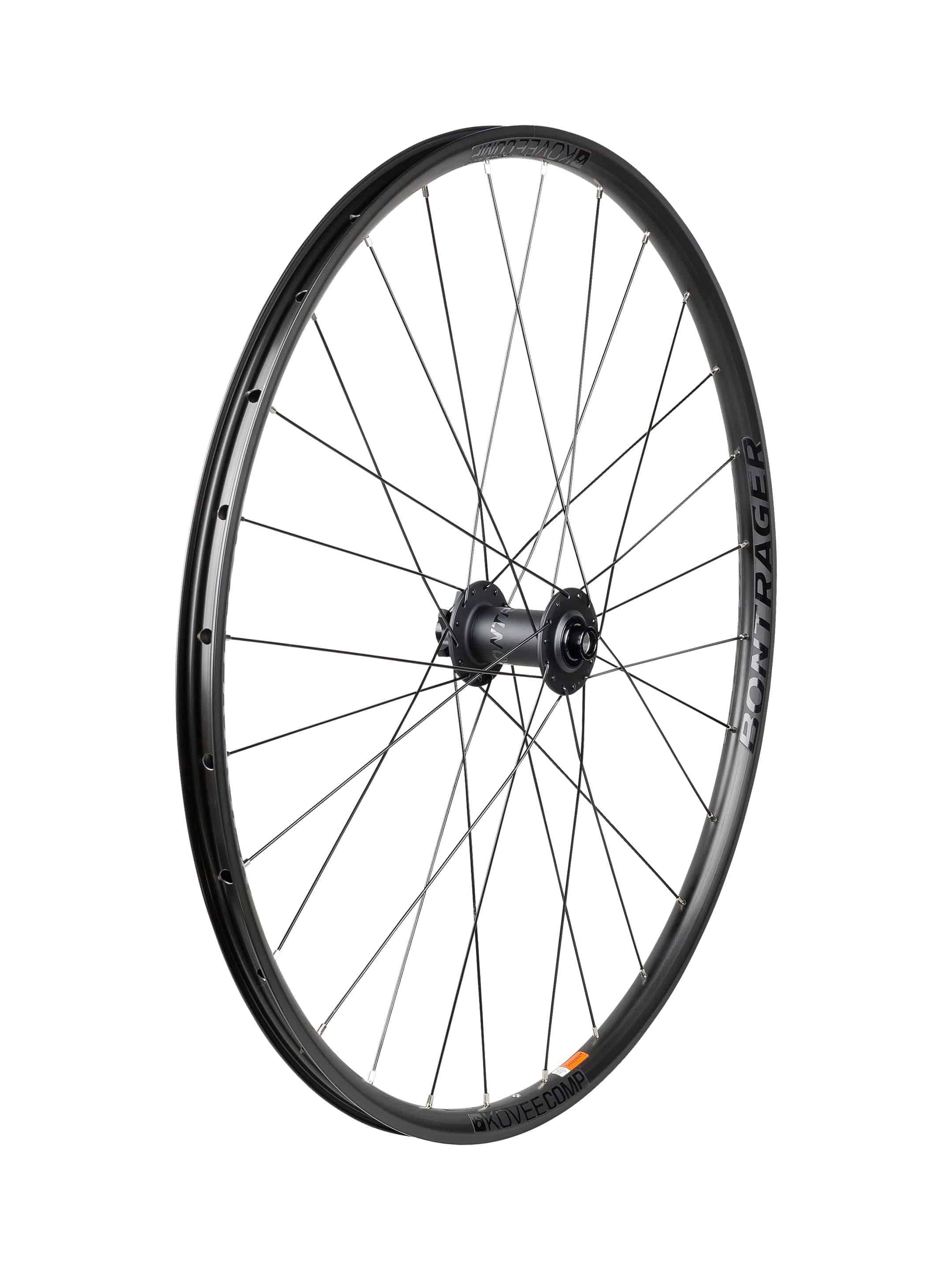 Bontrager Kovee Comp TLR 29 MTB wheelset with tubeless-ready rims and XD driver for mountain biking.