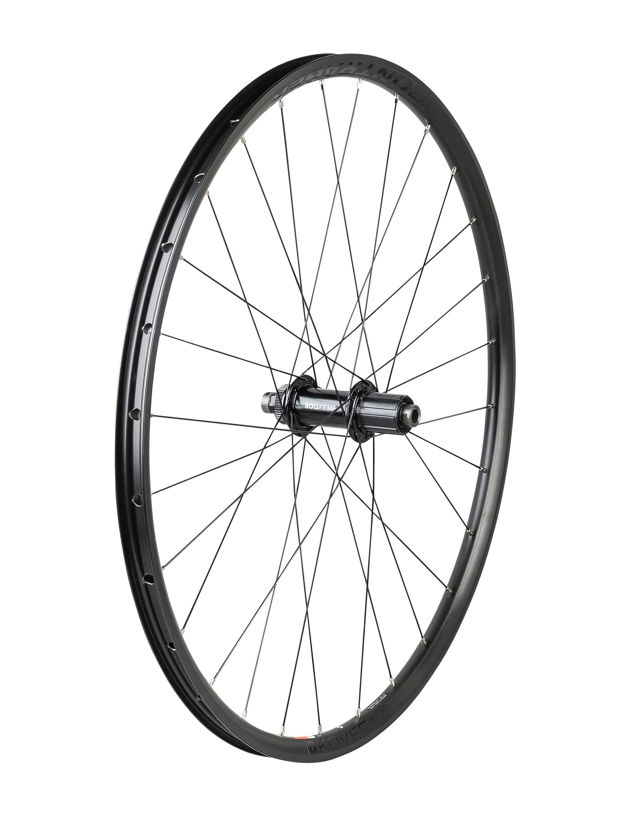 Bontrager Kovee TLR Boost 27.5-inch MTB wheel with centerlock disc, tubeless ready, 28-hole alloy mountain bike wheel