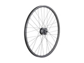 Bontrager Kovee TLR Dynamo 27.5-inch mountain bike front wheel with 6-bolt disc mount, tubeless-ready, black, 32H spokes, components