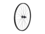 Bontrager Line TLR 30 Boost 29-inch mountain bike rear wheel with tubeless-ready design and 32 spokes for MTB riding.