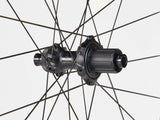 Bontrager Paradigm Pro 30 TLR disc road wheel with tubeless ready design and aerodynamic rim for road cycling.