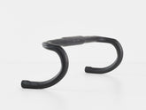 Bontrager Pro Isocore VR-CF carbon road handlebar with IsoCore vibration reduction, showing sleek black design and ergonomic shape.