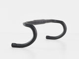 Bontrager Pro Isocore VR-CF carbon road handlebar with IsoCore vibration reduction, showing sleek black design and ergonomic shape.