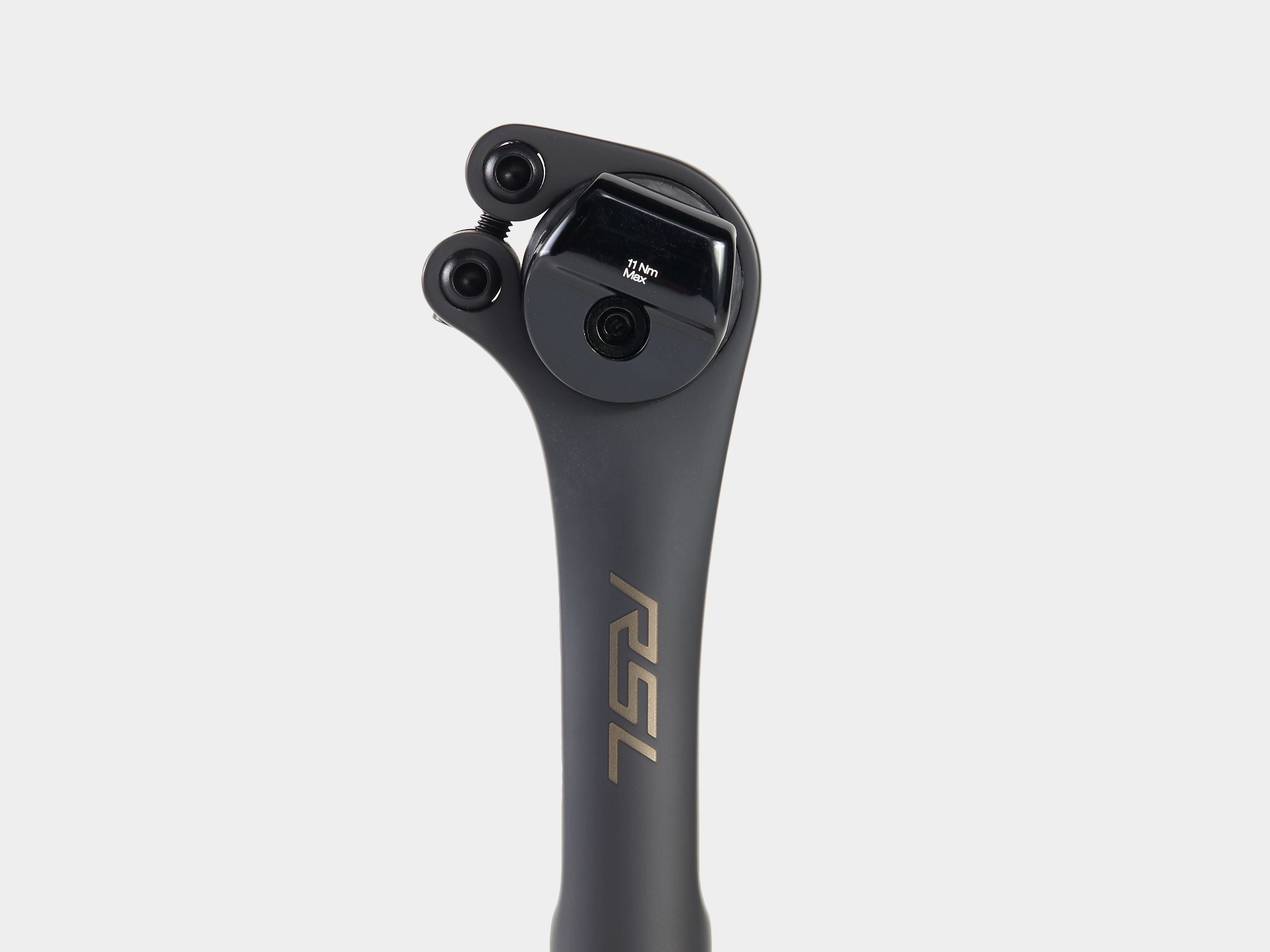 Bontrager RSL 27.2 Carbon seatpost with adjustable 2-bolt clamp for bike saddles, lightweight cycling component.