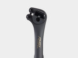 Bontrager RSL 27.2 carbon seatpost with adjustable 2-bolt clamp for bike saddles, lightweight cycling component.