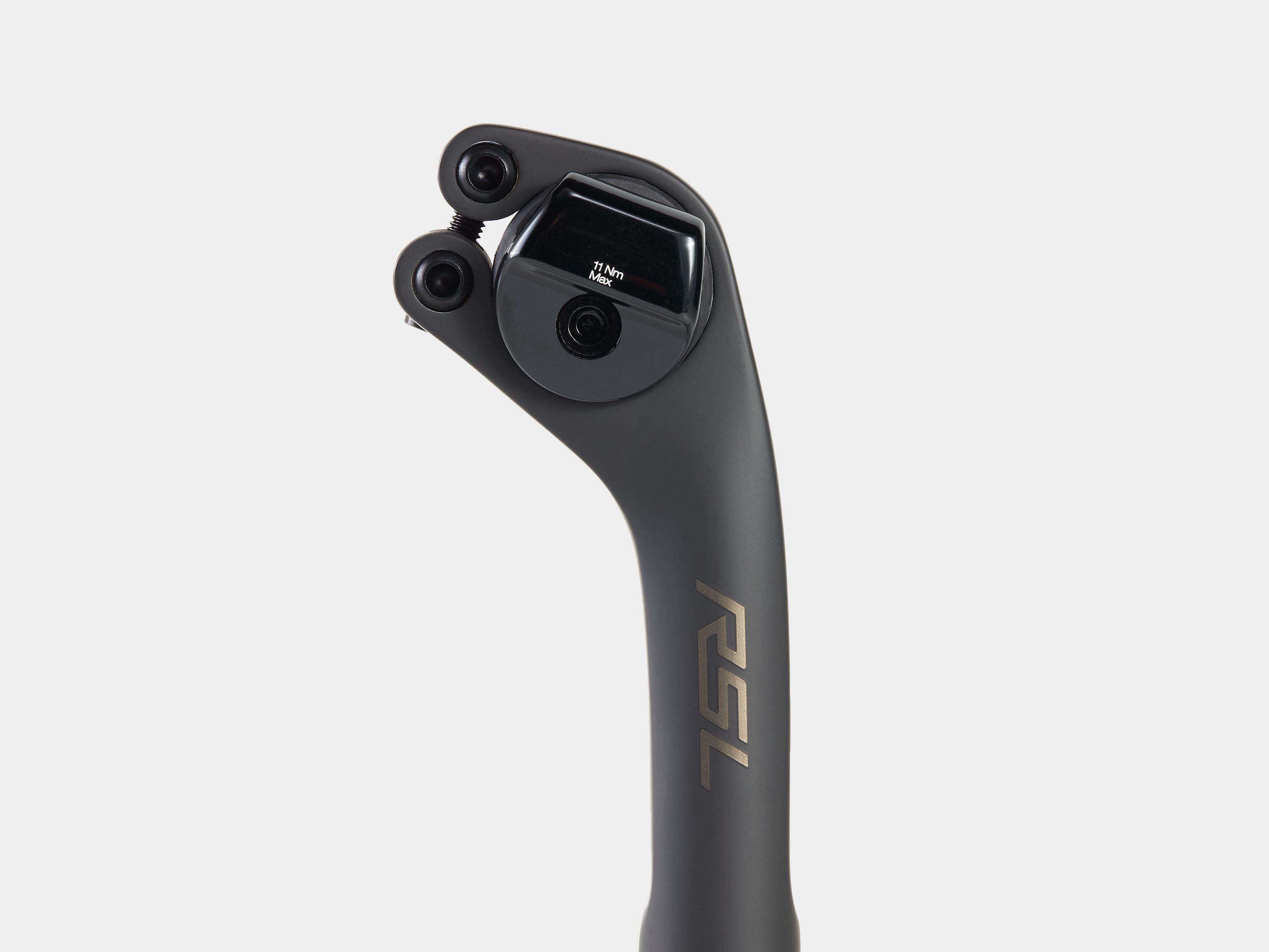 Bontrager RSL 27.2 carbon seatpost with adjustable 2-bolt clamp for saddle attachment on bicycle components