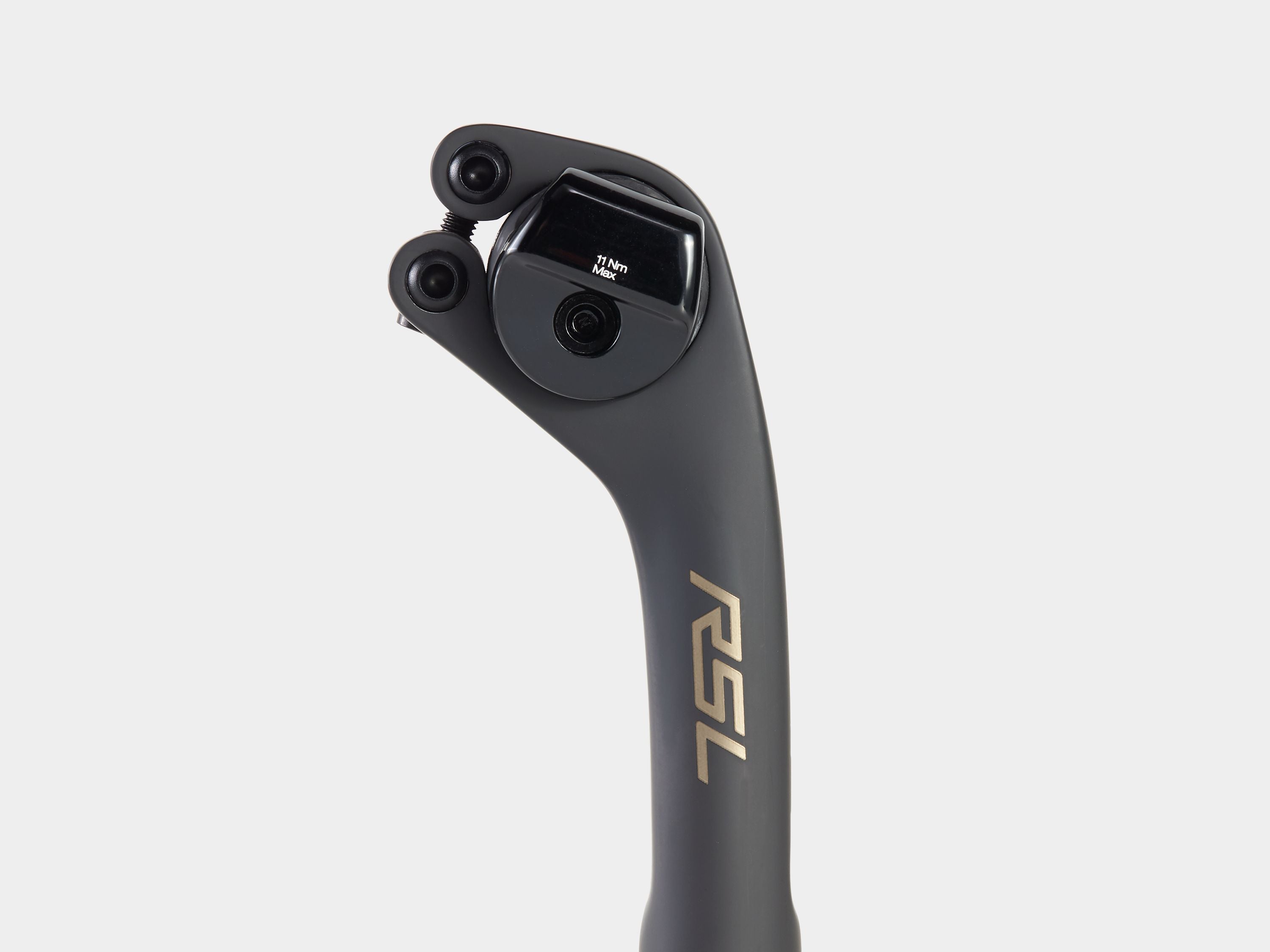 Bontrager RSL 27.2 carbon seatpost with adjustable 2-bolt clamp for lightweight bike saddle support.