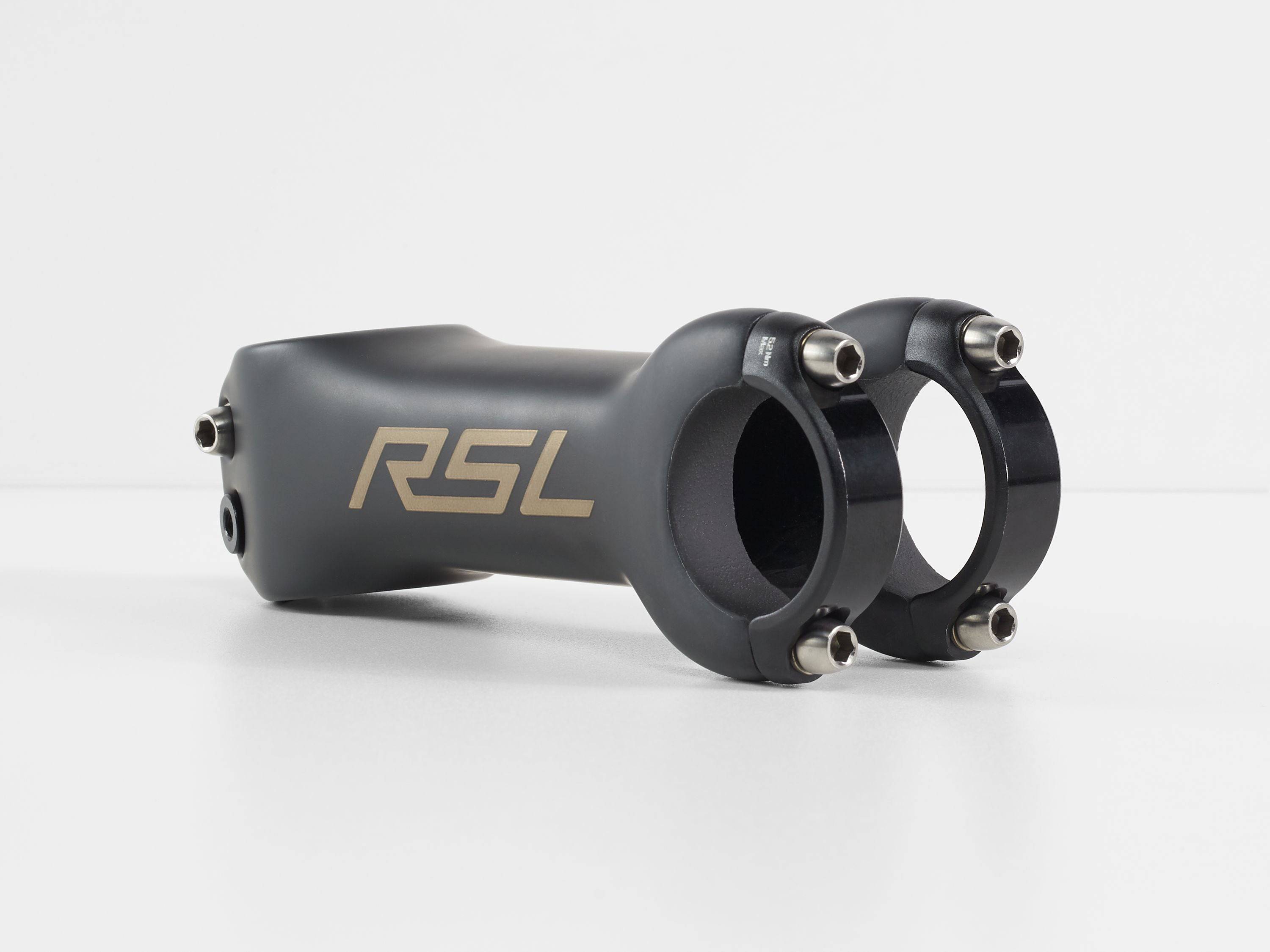 Bontrager RSL stem with Blendr mounts for Garmin, GoPro, and accessories on a bicycle handlebar component.