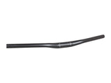 Bontrager 31.8 MTB handlebar in matte black alloy, 690mm length with 25mm rise, suitable for mountain biking components.