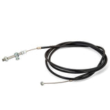 Sturmey Archer bike brake cable, durable component for reliable braking performance, shown coiled with metal fittings.