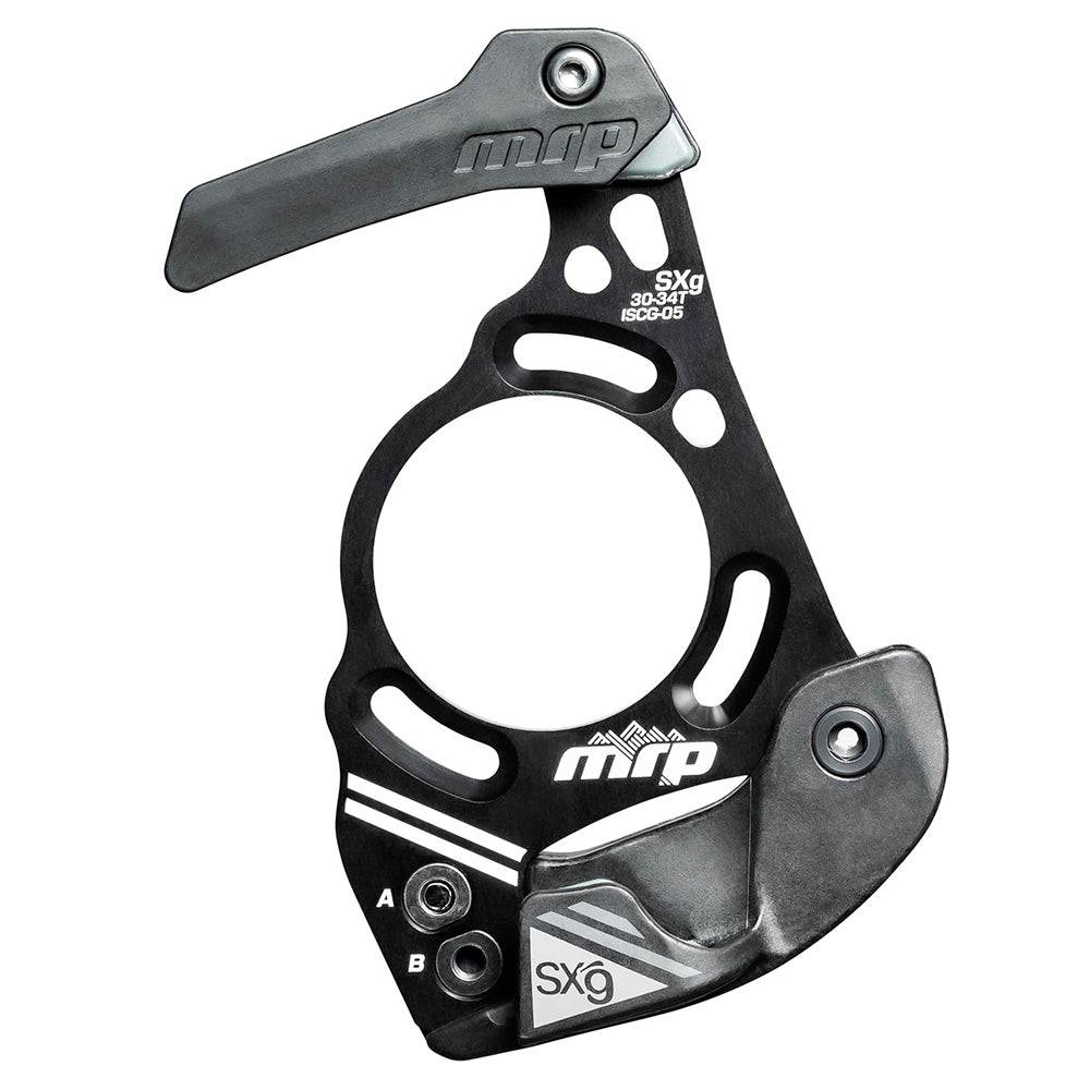 MRP SXg mountain bike chain device with skid plate, high-performance bike chain guide for MTB components.