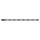 Silver SRAM Eagle 70 T-Type 12-speed bike chain with 126 links and PowerLock connector, designed for durable shifting performance.