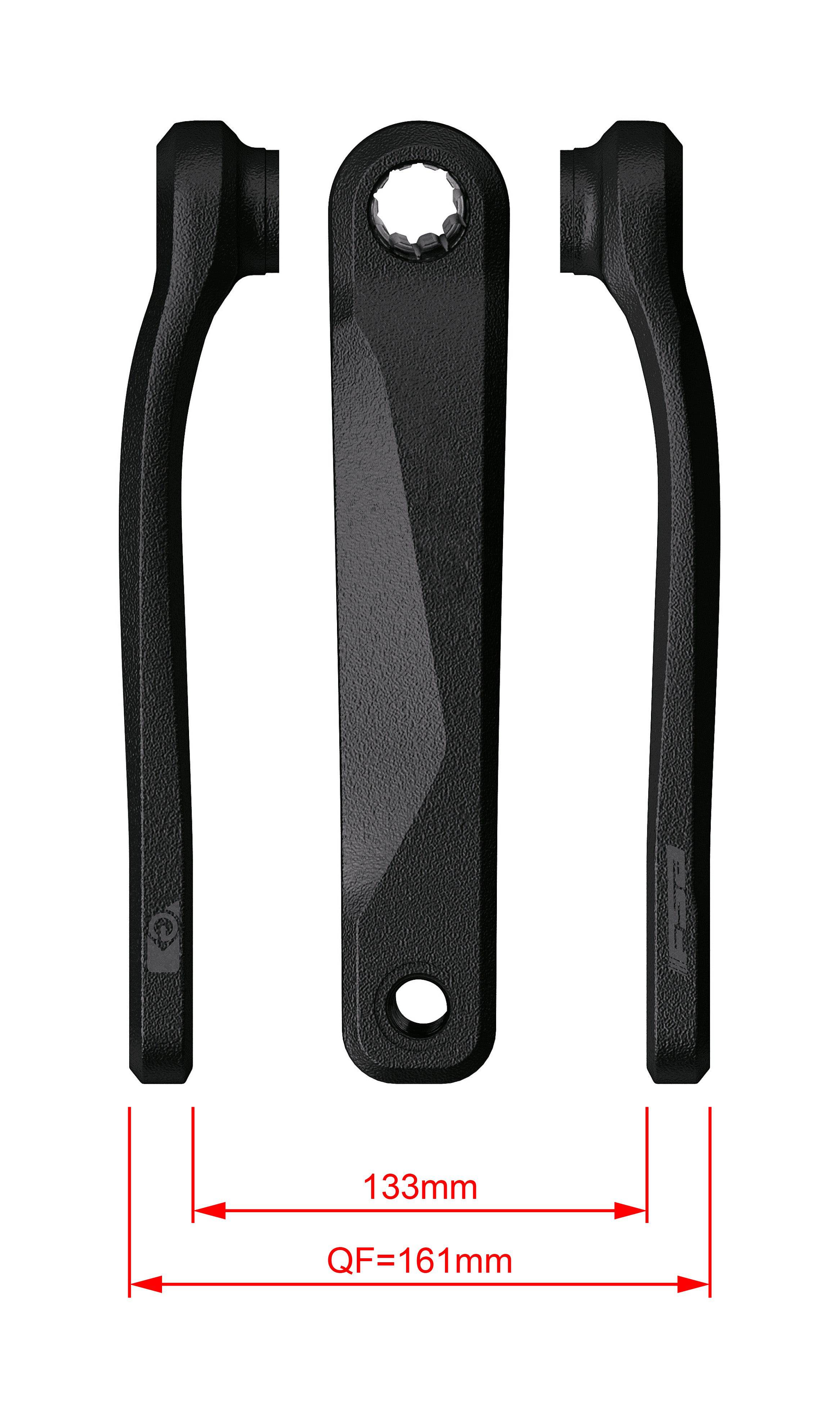 FSA Cranks - Ebike Chainset CK-220 ISIS 19.0mm Black