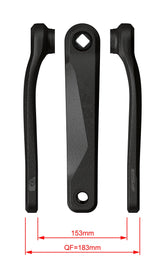 FSA Ebike Chainset CK-220 JIS 20.0mm Black