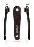 FSA Ebike Chainset CK-701 ISIS Drive Carbon Crankset with 160-175mm length for e-bike components, featuring Bosch G2 compatibility
