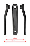 FSA CK-745 ebike chainset with black crank arms, ISIS 25.7mm spindle, compatible with Bosch e-bike systems.