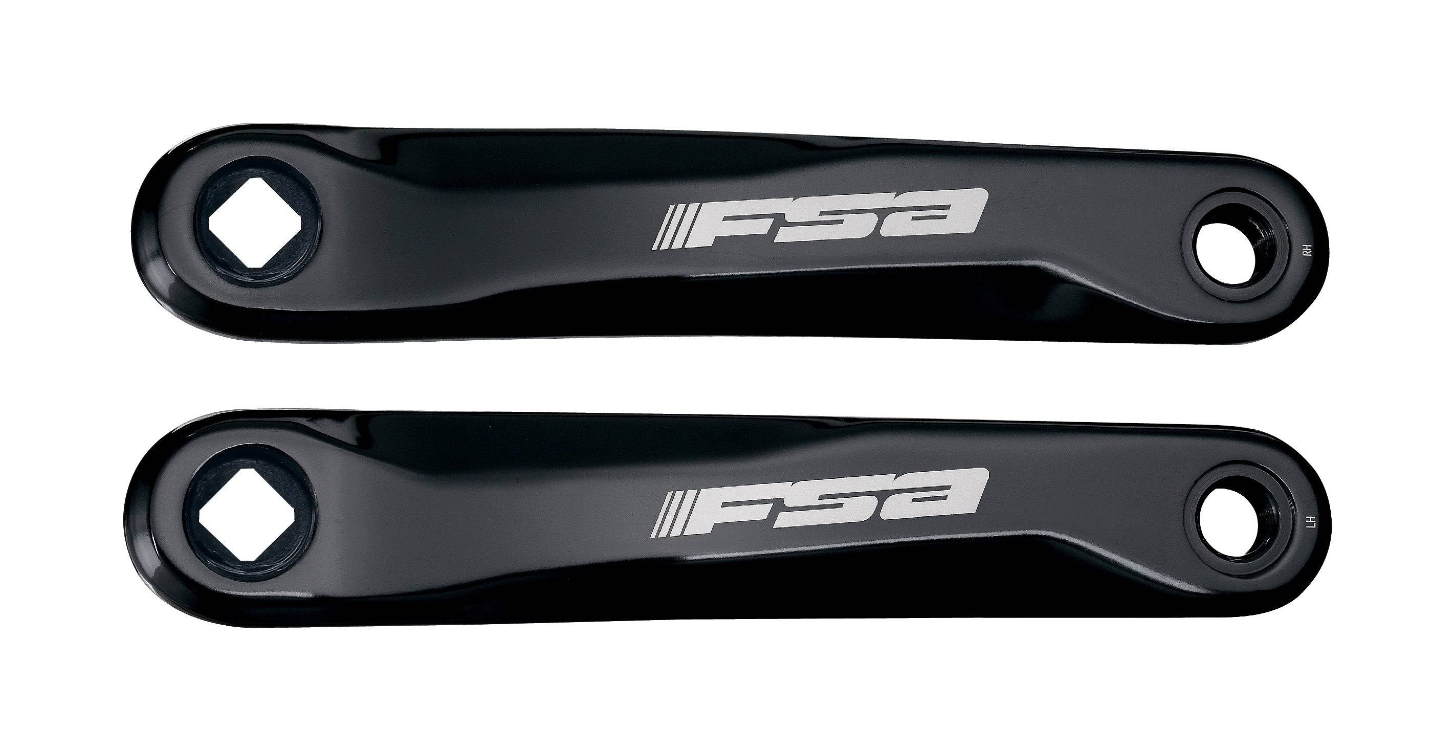 FSA Ebike chainset CK-745 JIS 27.2mm black with crank arms, compatible with Yamaha PW ST/TE and Shimano E5000 components.
