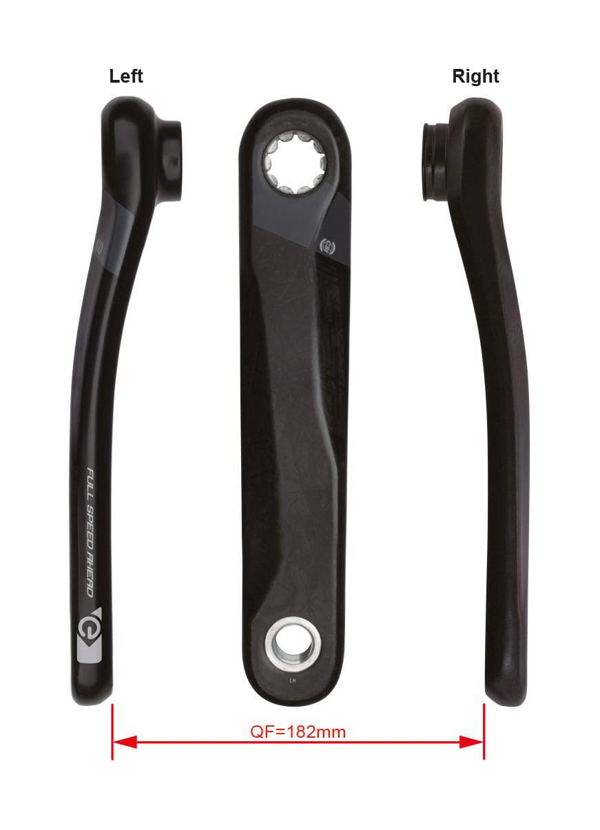 FSA Ebike chainset CK-745 ISIS drive with carbon crank arms and Bosch G2 compatibility, designed for electric bikes.