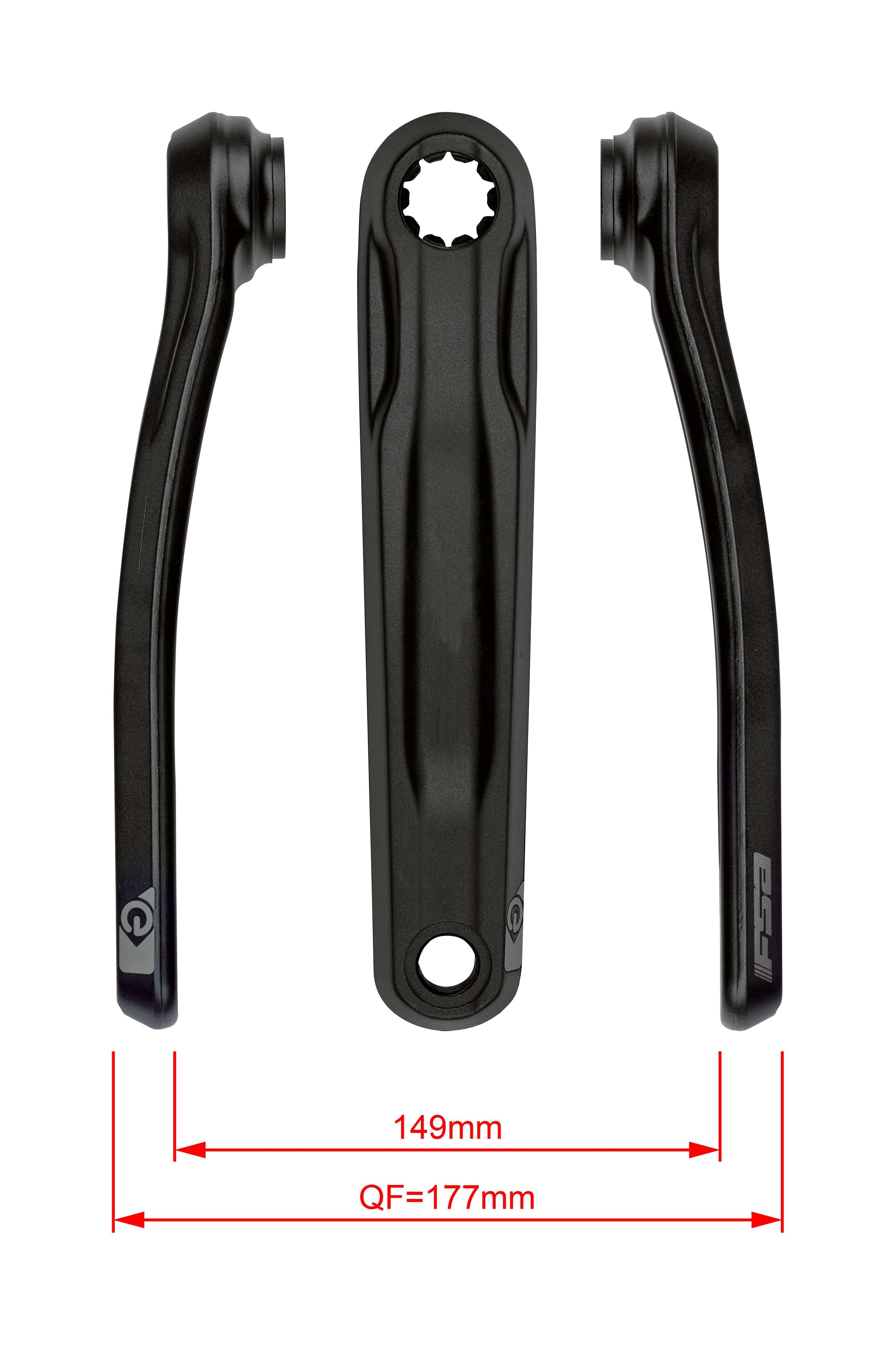 FSA Ebike Chainset CK-762 ISIS 27.0mm Black