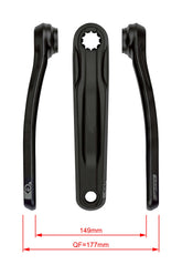 FSA Ebike Chainset CK-762 ISIS 27.0mm Black