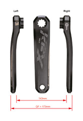 FSA Ebike Chainset CK-9011 ISIS 19.3mm Black