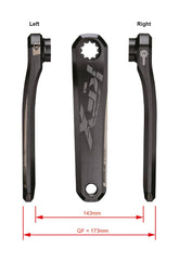 FSA Ebike Chainset CK-9011 ISIS 19.3mm Black