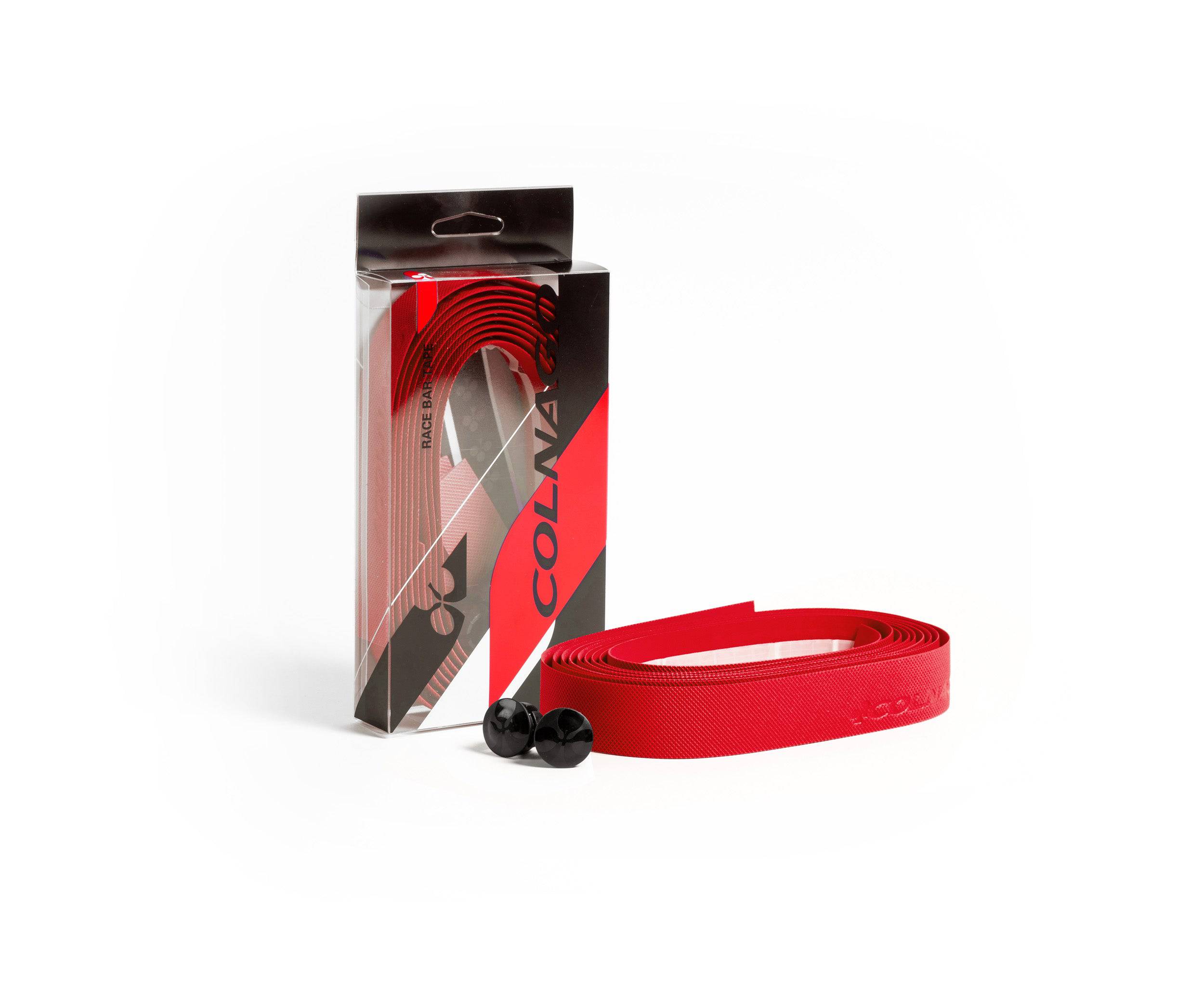 Red Colnago Grip Bar Tape for road bikes, featuring durable, ergonomic cycling handlebar tape for comfortable riding.