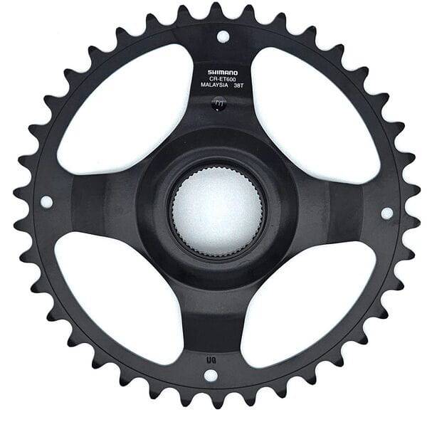 shimano chainring cr et600 chainring 38t without chain guard for chain line 50 mm silver p112390