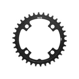 SunRace CRMX04 narrow-wide 104 BCD MTB chainring for drivetrain upgrade, featuring durable components and precision design.