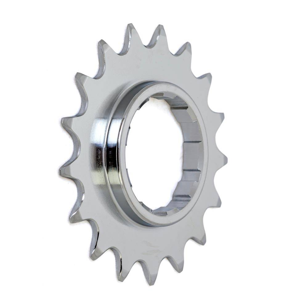 Gusset Components Double Six Sprocket, CNC machined Cr-Mo single speed sprocket with HG spline compatibility, black finish.