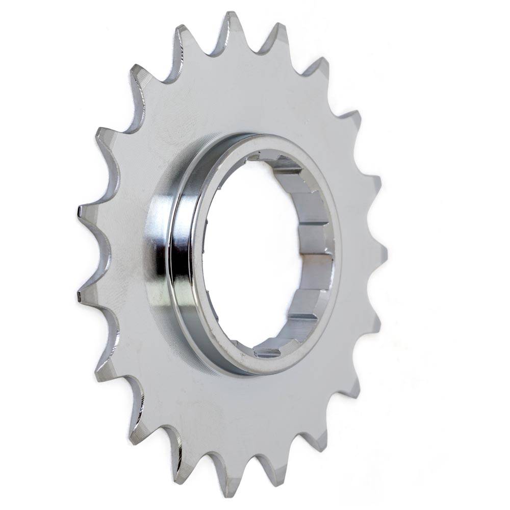 Gusset Components Double Six Sprocket, CNC machined Cr-Mo single speed sprocket with HG spline compatibility for bike drivetrain.