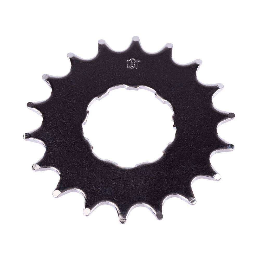 Gusset Components single speed sprocket in Cr-Mo steel, Shimano HG compatible for bike drivetrain replacement or upgrades.