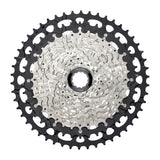 MicroSHIFT Advent MX EG116 cassette with SpeedRamp technology for e-bikes and bikes, shown with gear teeth and black finish.