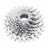MicroSHIFT G-Series 11-speed road bike cassette with aluminum spider carrier, showing the lightweight, durable components.