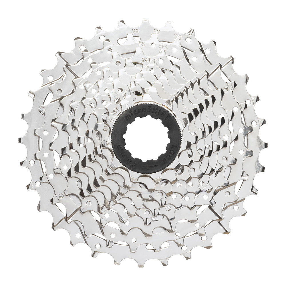 MicroSHIFT H092 9-speed steel cassette for e-bike and bike hubs, with 11-28T to 11-36T gear range, shown in image.