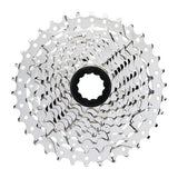 MicroSHIFT H092 9-speed cassette for HG hub bodies, showing durable metal gears and precise engineering for bike components.