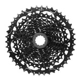 MicroSHIFT ADVENT H-Series 9-speed mountain and e-bike cassette, showing metallic cogs and gear teeth.