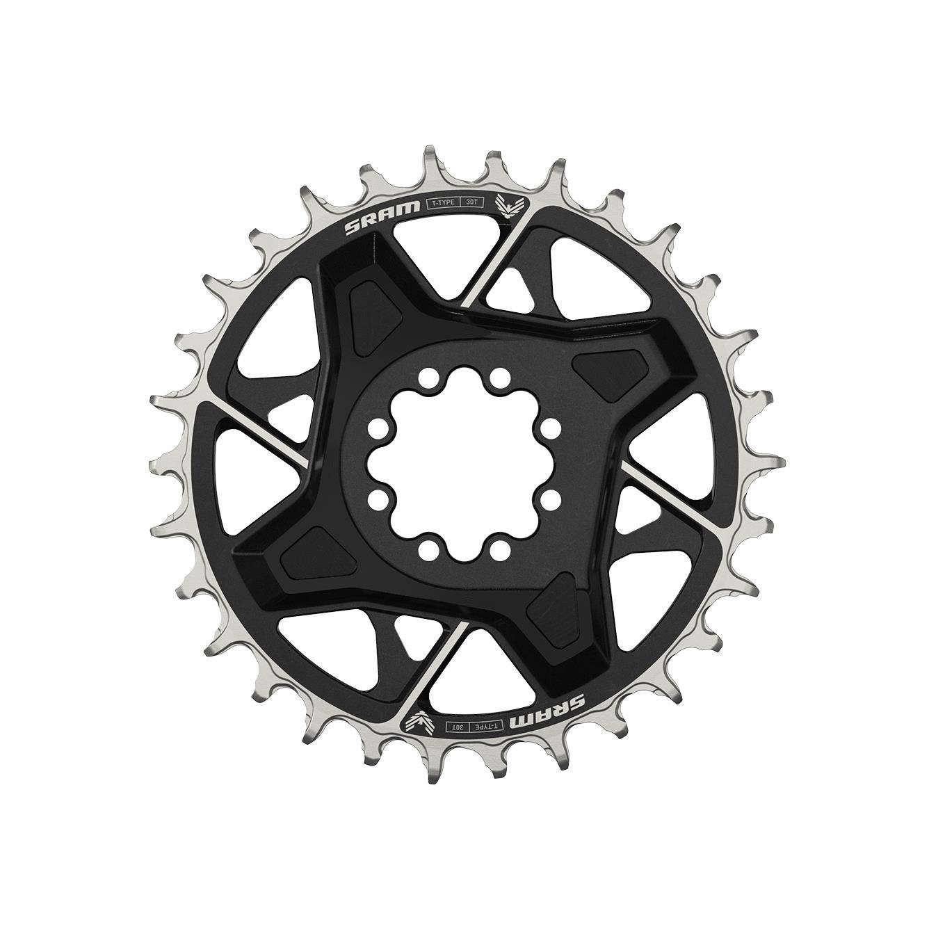SRAM Eagle X0 D1 2023 T-Type chainring with 3mm offset and 8-bolt direct mount for mountain bike components.