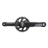 Sram X01 downhill crankset with 34T X-SYNC 2 chainring, DUB83 direct mount, black components for mountain biking.