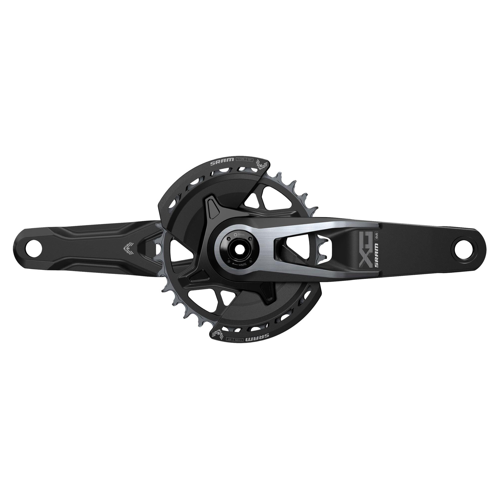sram chainset crankset x0 eagle q174 55mm chainline dub mtb wide 2 guards 32t t type bb bb dub spacers are not included v2 p125540